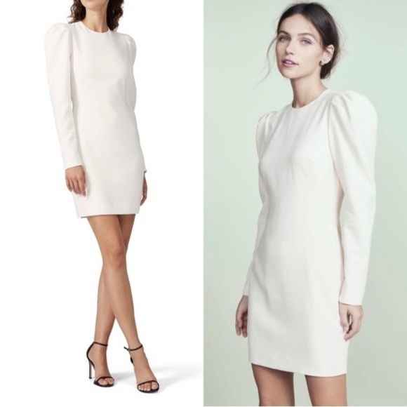 BLACK HALO Hadley Sheath Mini Dress Porcelain White Size 2 - Picture 1 of 12